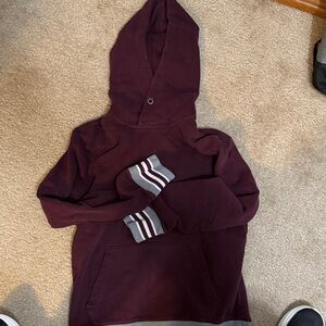 American Eagle Outfitters Maroon Hoodie Sweater